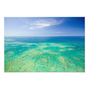 Das Great Barrier Reef, Luftansicht von Green Fotodruck