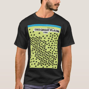 Das Great Plains USA Reiseplakat. T-Shirt