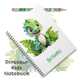 Das Green Dino Adventure Notebook für Kinder Notizblock