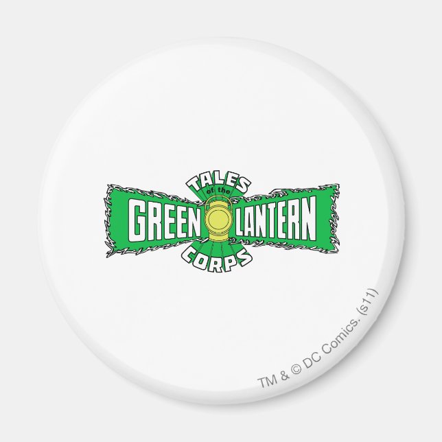 Das Green Lantern Corps - grünes Logo Magnet (Vorne)