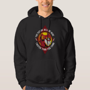 Das grelle "die Zukunft ist hier " Hoodie