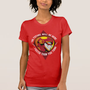 Das grelle   "die Zukunft ist hier " T-Shirt