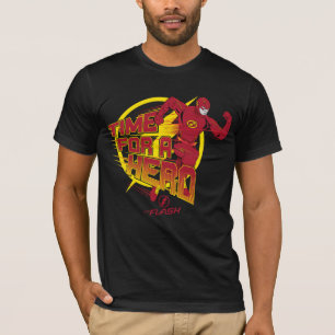 Das grelle "Zeit für einen Held" Grafik T-Shirt
