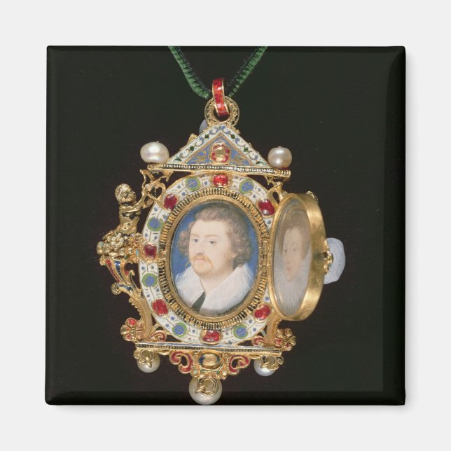 Das Gresley Jewel mit Miniaturporträts von Sir Magnet (Vorne)