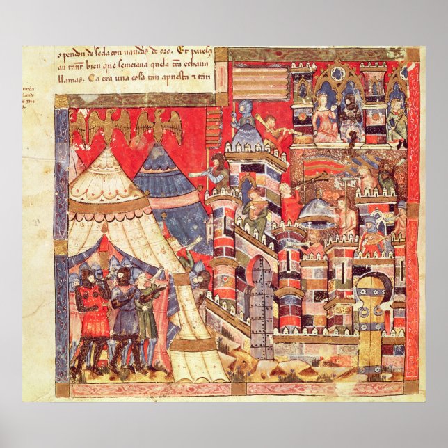 Das griechische Lager und die Stadt Troy Poster (Vorne)