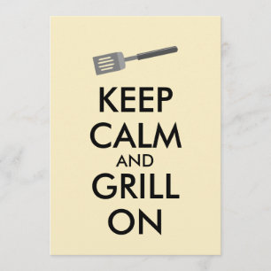 Das Grillen behalten Ruhe und Grill auf Einladung