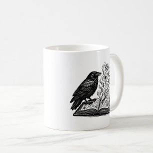 Das Grimoire des Raben - Buchkunst im gotischen St Kaffeetasse