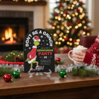 Das grinsende Party "Don't be a grinch"
