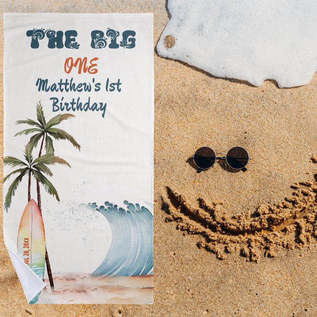 Das große 1-Ozean Wave Surf Beach Handtuch (Von Creator hochgeladen)