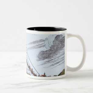 Das große astronomische Teleskop Zweifarbige Tasse