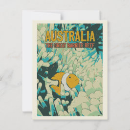 Das große Barriereriff, Clownfish, Australien Postkarte