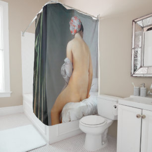 Das große Bather (sitzende Frau), Dominique Ingre Duschvorhang
