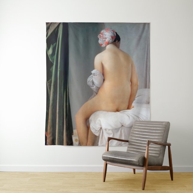 Das große Bather (sitzende Frau), Dominique Ingres Wandteppich (Beispiel)