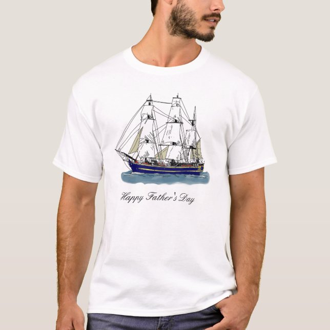 Das große Blau - hohes Schiff T-Shirt (Vorderseite)