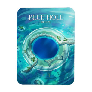 Das Große Blaue Loch Belize Magnet