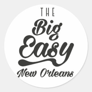Das große Easy New Orleans Runder Aufkleber
