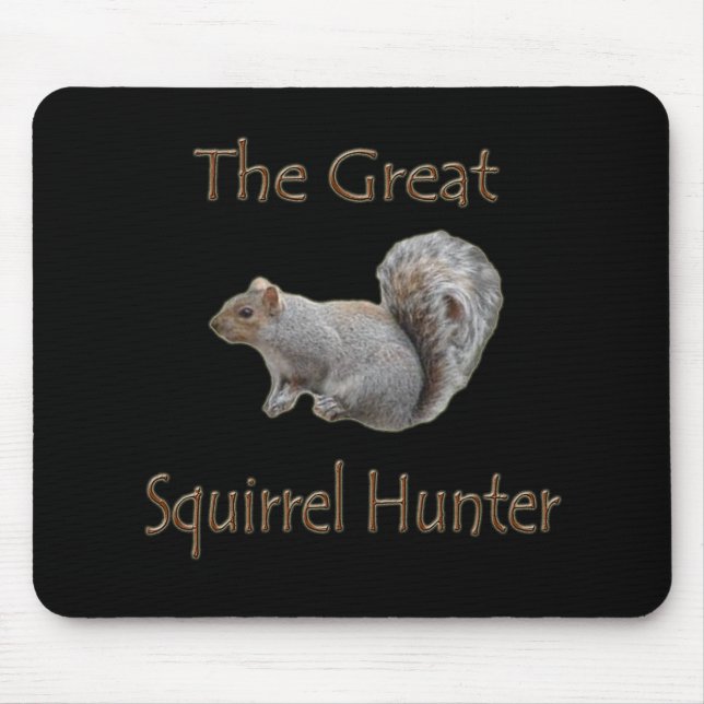 Das große Eichhörnchen-Jägergrau Mousepad (Vorne)