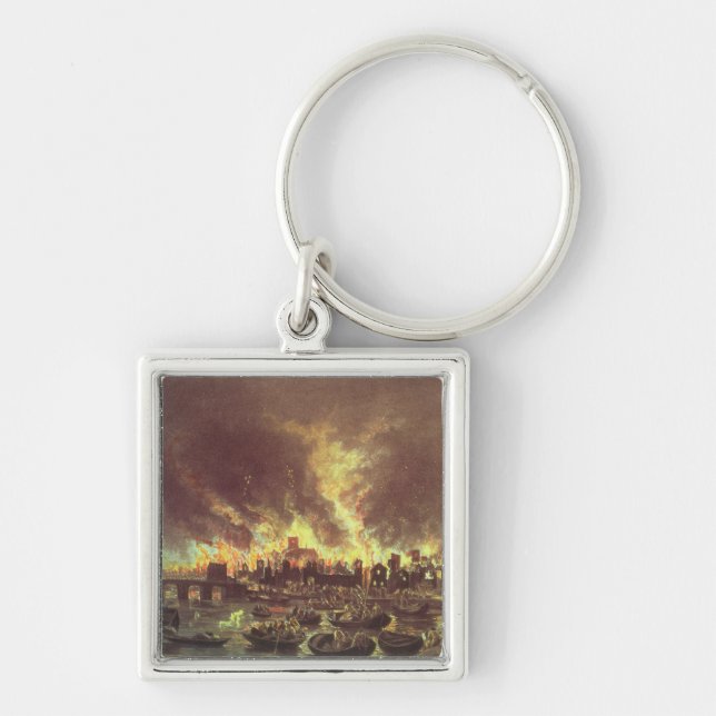 Das große Feuer von London, 1666 Schlüsselanhänger (Vorne)