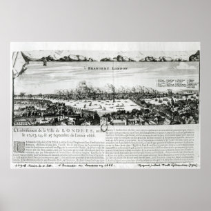 Das große Feuer von London im Jahre 1666 Poster