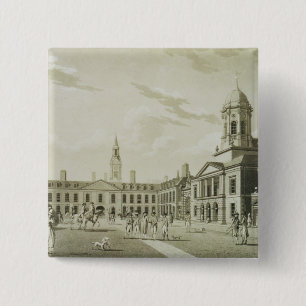 Das große Gerichts-Yard, Dublin-Schloss, 1792 Button