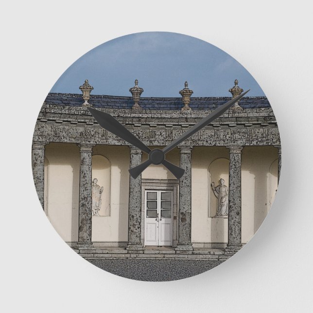 Das große Haus Runde Wanduhr (Vorderseite)