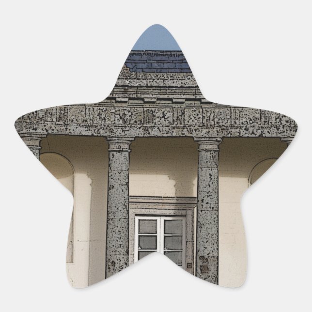 Das große Haus Stern-Aufkleber (Vorderseite)