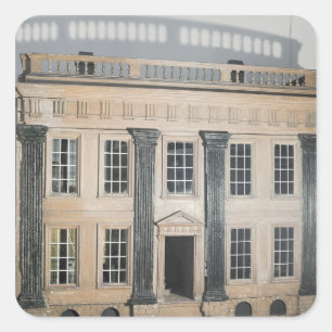 Das große House englische Haus Puppe Quadratischer Aufkleber