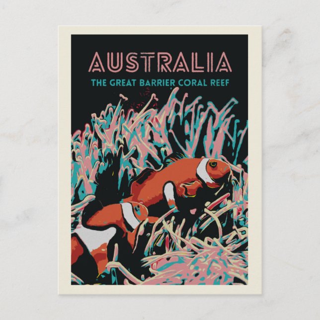 Das große Korallenriff, Australien Postkarte (Vorderseite)