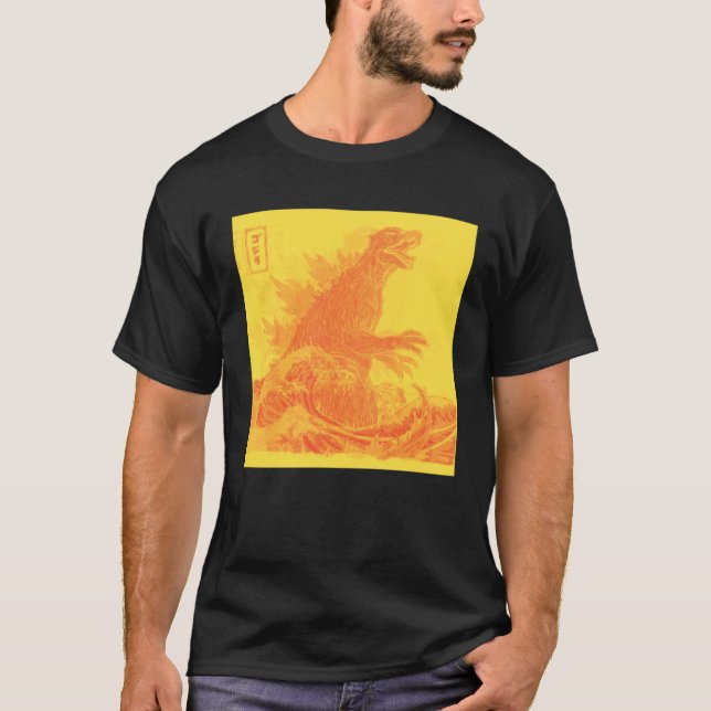 Das große Monster von Kanagawa TeamGodzilla Trippy T-Shirt (Vorderseite)