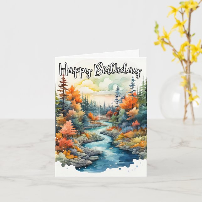Das große Outdoor - Happy Birthday Karte (Gelbe Blume)