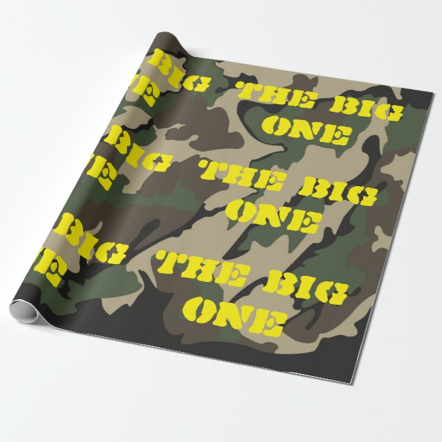 Das große Papier der Camouflage Geschenkpapier (Ungerollt)