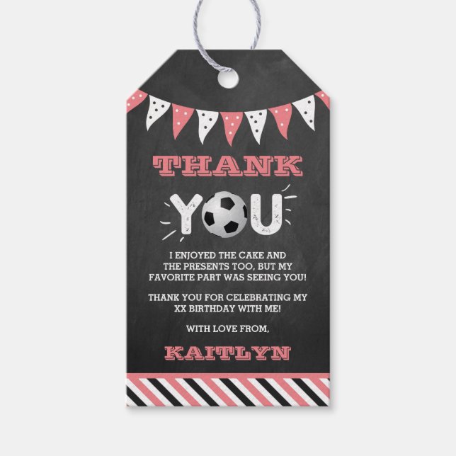 Das große Problem | Fußball 1. Geburtstag Geschenkanhänger (Vorderseite)