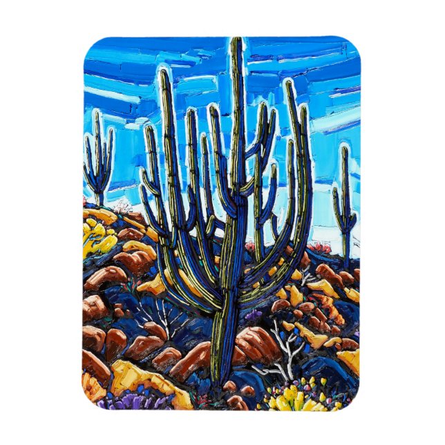 Das große Saguaro-Magnet Magnet (Vertikal)