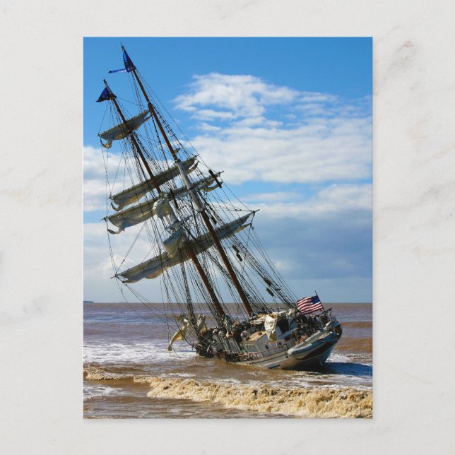 Das große Schiff Irving Johnson Postkarte (Vorderseite)