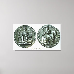 Das große Siegel von Edward I Leinwanddruck