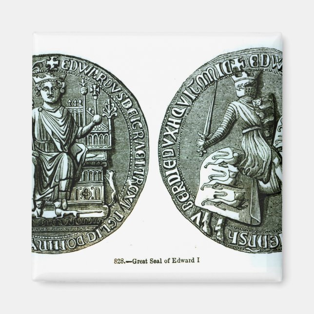 Das große Siegel von Edward I Magnet (Vorne)