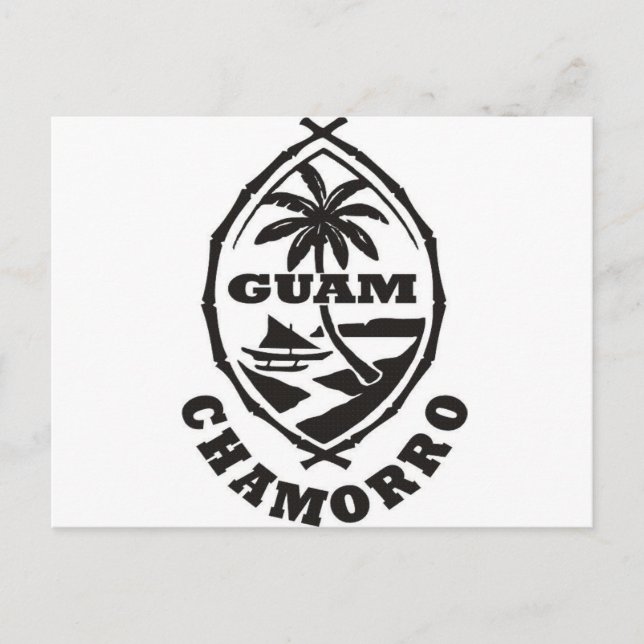 Das große Siegel von Guam Postkarte (Vorderseite)