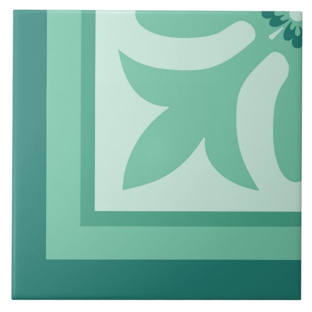 Das große Viertel der Seefauna ist mit Fliesen ver (Vorderseite)