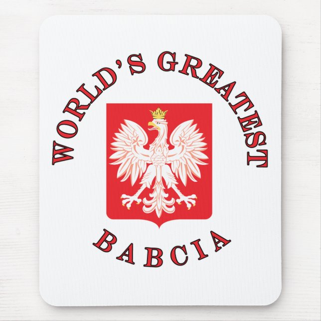 Das größte Babcia der Welt Mousepad (Vorne)