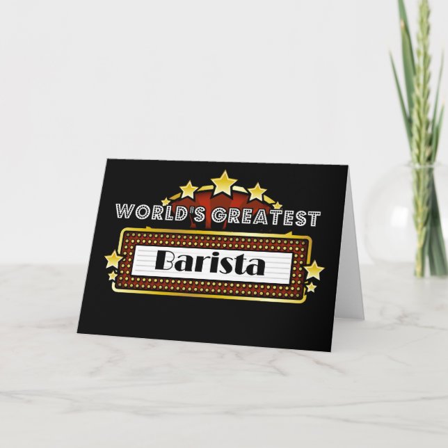 Das größte Barista der Welt Karte (Vorderseite)
