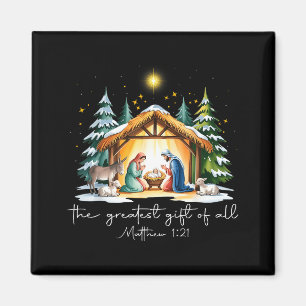 Das größte Geschenk für alle Weihnachten Jesus Geb Magnet