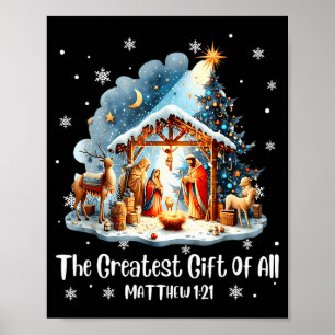 Das größte Geschenk für alle Weihnachts-Nachstellu Poster