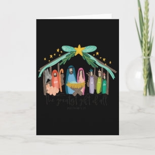 Das größte Geschenk für alle Weihnachtsgeschichte  Karte