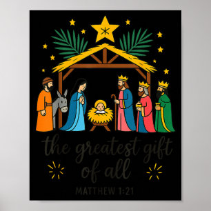 Das größte Geschenk für alle Weihnachtsnativität J Poster