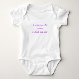 Das größte Geschenk ist das kleinste Paket Baby Strampler