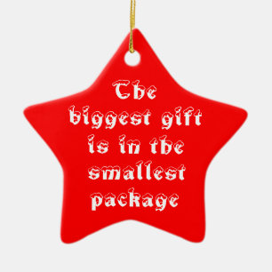 Das größte Geschenk-Star-Ornament Keramikornament