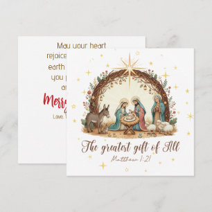 Das größte Geschenk von allen” Weihnachtskarte zur