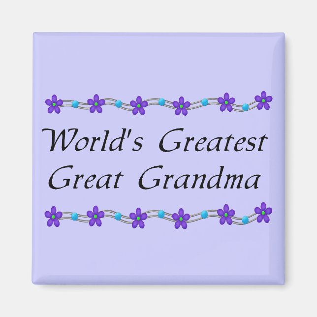 Das größte große Oma der Welt Magnet (Vorne)