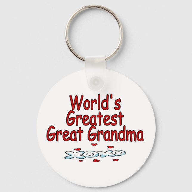 Das größte große Oma der Welt Schlüsselanhänger (Vorderseite)