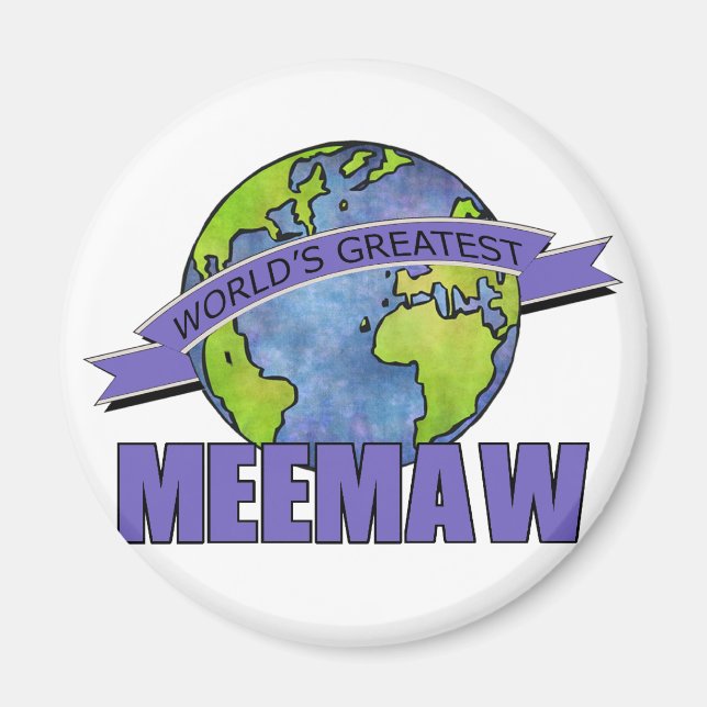 Das größte MeeMaw der Welt Magnet (Vorne)